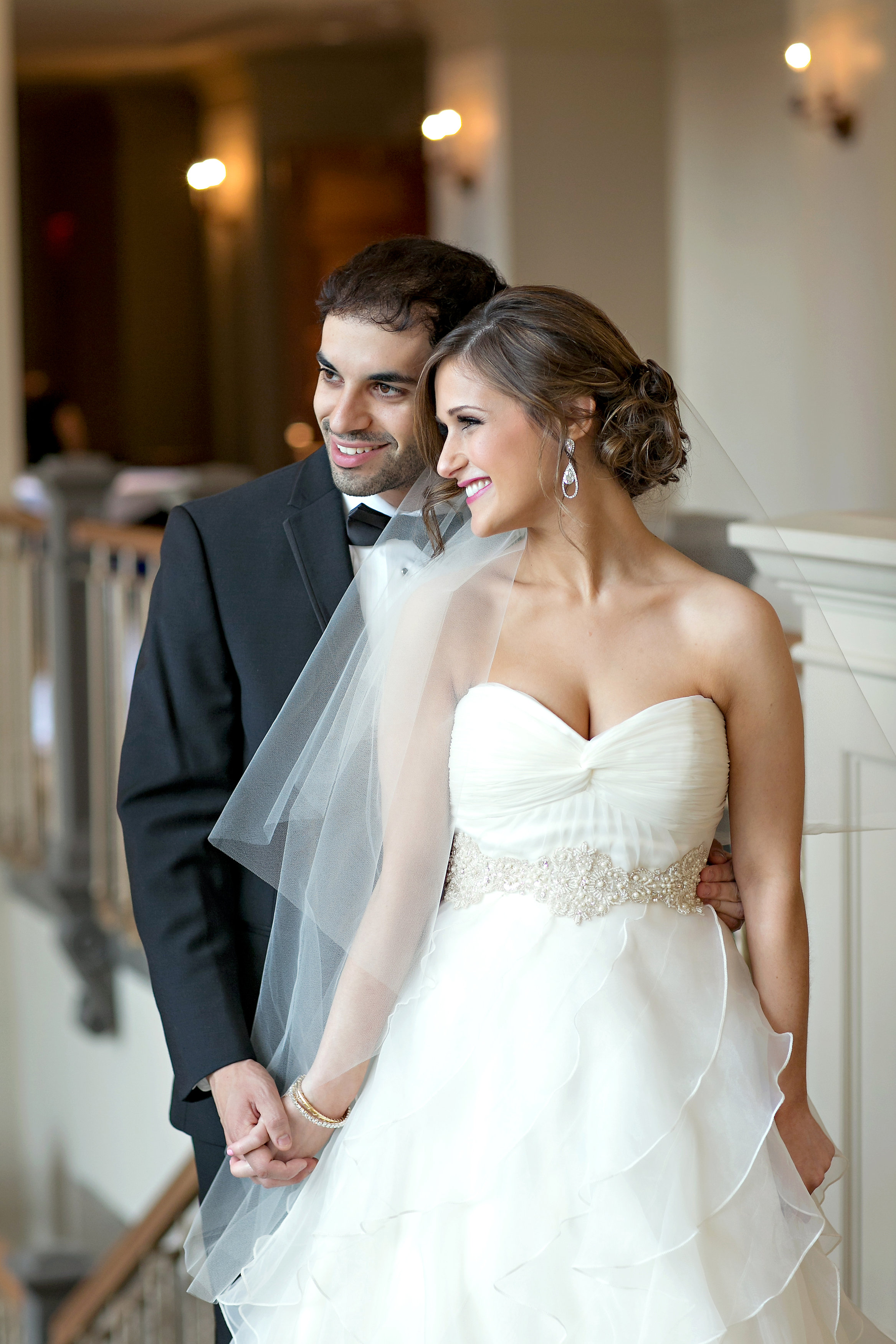 The Temple Atlanta Wedding ceremony bride and groom